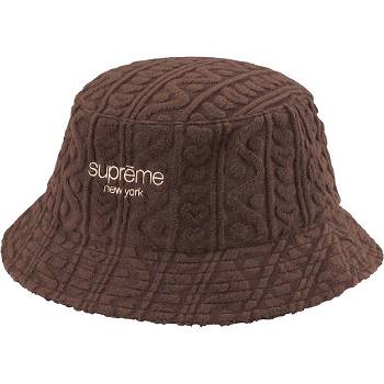 Supreme Terry Pattern Crusher Hatut Ruskea | FI143QZ