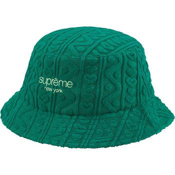 Supreme Terry Pattern Crusher Hatut Vihreä | FI142MA